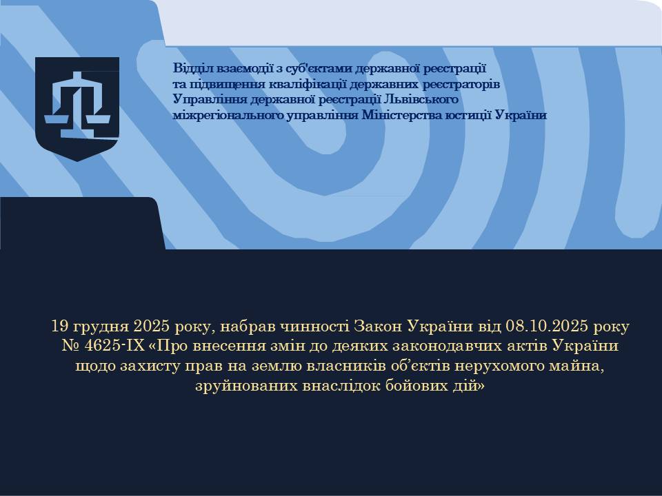 Захист прав на землю для власників зруйнованого майна